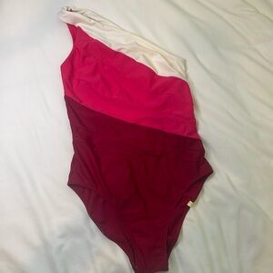 Summersalt pink and white one piece